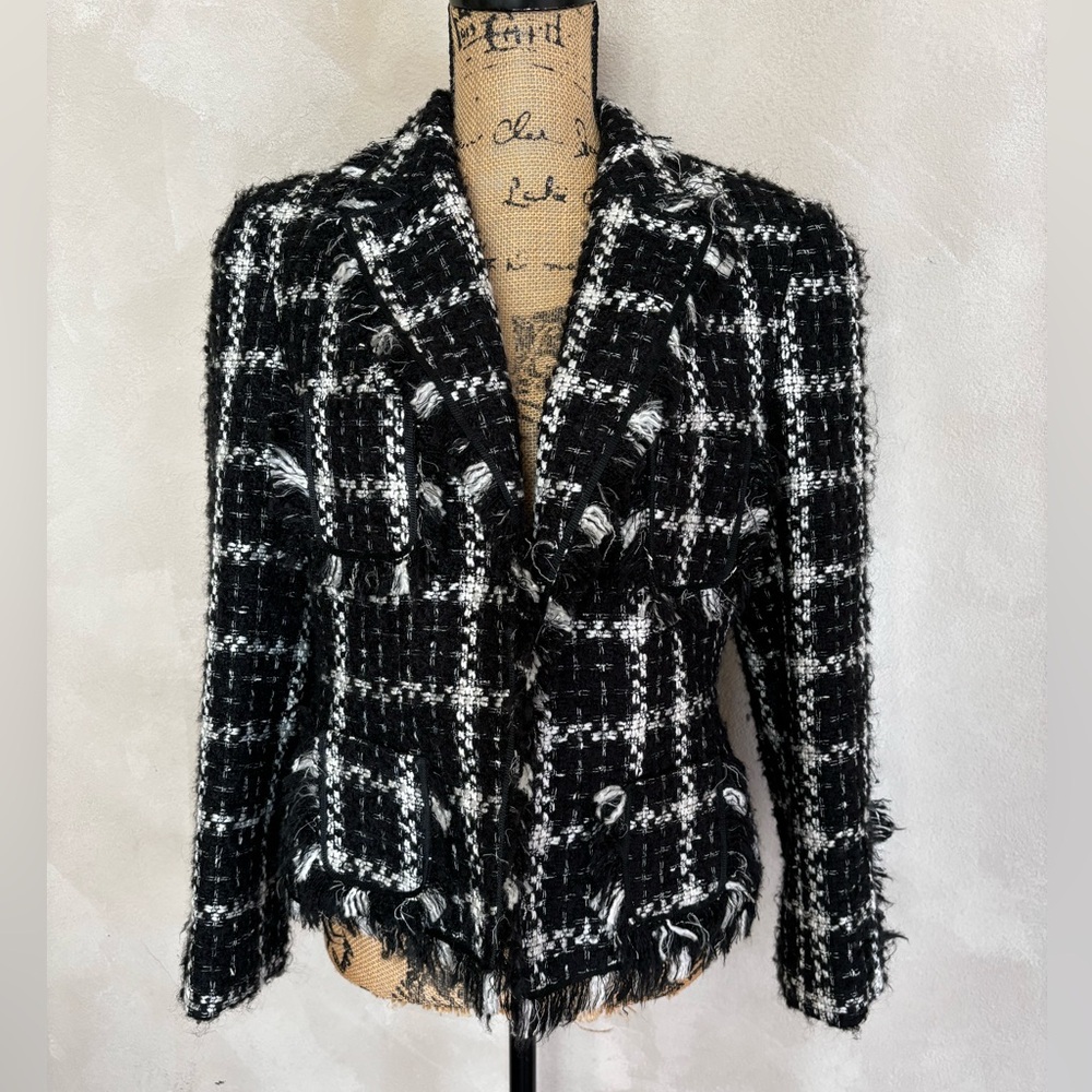 Angel Nina tweed blazer jacket